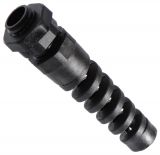 Cable gland, PG-9, Ф9mm, IP68, polyamide spiral tail