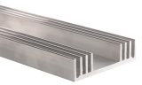 Aluminum cooling radiator profile V2052, 500mm, 78x20 mm