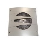 Fan 100mm, 230VAC, 12W, 100m3/h, grey, DOSPEL, XP silver