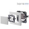 Single frame, Karre Plus, Panasonic, 81x83mm, dark gray, WKTF0801-2DG-EU2 - 4