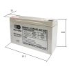 Sealed GEL Battery 6V 12Ah, OT12-6(GEL)/CD, OUTDO - 2