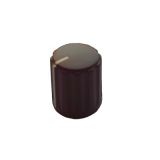 Potentiometer knob, 15.5x17 mm, with indicator, brown