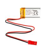 Rechargeable battery 3.7V, 250mAh, Li-Po, with wires and socket, AKY0384, AKYGA BATTERY