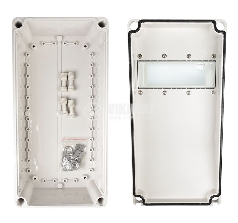 Switch box TJ-AGX-3819, 380x190x150mm, IP67, PVC - 4