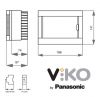Fuse box for surface mounting, 6 module, 90912106 VIKO - 2