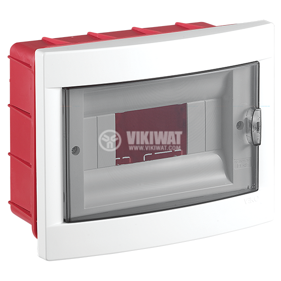 Distribution box, 8 module, VIKO by Panasonic, IP40, waterproof, white, flush mounting - 1