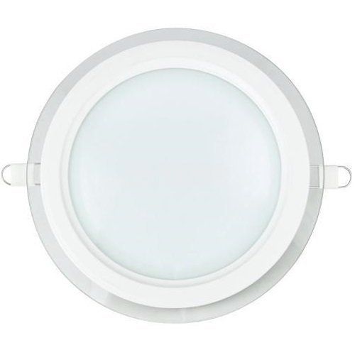 LED панел за вграждане 16W, 220VAC, 1280lm, 6400K, студено бял, ф200mm, стъклена рамка, BL03-1620 - 1