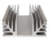 Aluminum cooling radiator profile 1000mm 88x35 mm