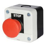 Single Mushroom Push Button, XAL-B174H29 400 V, 10 A SPST - NC