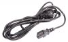 Power cord 3m, 3x0.75mm, 250VAC, 10A, black - 1