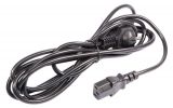 Power cord 3m, 3x0.75mm, 250VAC, 10A, black
