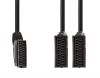 Cable, SCART male to 2xSCART female, 0.2m
 - 2