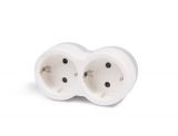 Power Outllet Strip Without Cable, 250 VAC, 16 A, white, double - 2 - Vikiwat Power Outllet Strip Without Cable, 250 VAC, 16 A, white, double - 2