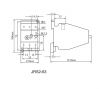 Моторна термично-токова защита, JRS2-63F, трифазна, 40 - 57 A, NO+NC, 6A/380VAC - 2