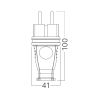 Plug, electric, BY74-00111, 230VAC, 3600W, black - 2