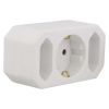 Plug In Power Socket Adapter schuko 3x, 1x schuko and 2x euro sockets, P00272, EMOS, white - 3