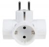 Power plug 16A, 230VAC, 3680W, white, LEXA 633133 - 3