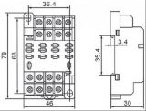 Цокъл за реле, PTF14A, 300VAC 10А 14pin - 2 - Викиват Цокъл за реле, PTF14A, 300VAC 10А 14pin - 2