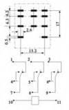 Електромагнитно реле бобина 12VDC 250VAC/5A 3PDT 3NO+3NC MY3 - 3 - Викиват Електромагнитно реле бобина 12VDC 250VAC/5A 3PDT 3NO+3NC MY3 - 3