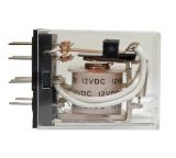 Електромагнитно реле универсално бобина 12VDC 250VAC/3A 4PDT 4NO+4NC MY4 - 2 - Викиват Електромагнитно реле универсално бобина 12VDC 250VAC/3A 4PDT 4NO+4NC MY4 - 2