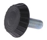 Speaker PVC foot Ф27.5mm, M8mm, 28 mm, with bolt - 2 - Vikiwat Speaker PVC foot Ф27.5mm, M8mm, 28 mm, with bolt - 2
