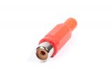 Cable connector RCA F, F-838 red
