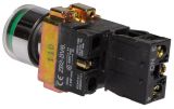 Бутон LAY5-BW3371 400VAC/10A SPST - NО зелен, светещ 110V LED - 3 - Викиват Бутон LAY5-BW3371 400VAC/10A SPST - NО зелен, светещ 110V LED - 3