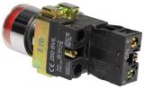 Бутон LAY5-BW3471 400VAC/10A SPST - NO червен, светещ 110V LED - 2 - Викиват Бутон LAY5-BW3471 400VAC/10A SPST - NO червен, светещ 110V LED - 2