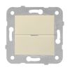 Електрически ключ, LED димер, 3-150W, 230VAC, за вграждане, крем, Karre Plus, Panasonic, WKTT0529-5BG