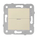 Електрически ключ, LED димер, 3-150W, 230VAC, за вграждане, крем, Karre Plus, Panasonic, WKTT0529-5BG