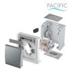 Double electrical switch, Panasonic, circuit 5, 10A, 250VAC, surface mounting, grey, IP54 - 5