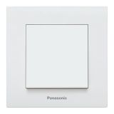 One-way light switch, single, 10A, 250VAC, white, Karre Plus, Panasonic, WKTC0001-2WH