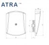 ATRA 7120 cable junction box for loads up to 25A, surface mounting, white body - 3