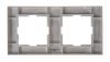 2-gang frame, Panasonic, horizontal, 81x154mm, silver, WKTF0802-2SL - 5