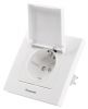 Power electrical socket with cover for children protection, Panasonic, 16А, 250VAC, white, built-in, schuko - 5