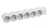 Power strip without cable 6 sockets, 16A, 230V, white, LEGRAND 694579