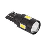 Автомобилна LED лампа, безцокълна, 12~16VDC, 1.35W, 6LED, WG- 2.1x9.5D, студено бяла, ZAR0178.1, Rebel