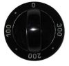Cooker knob, 0 ° C ÷ 300 ° C, 4 positions, black, bakelite