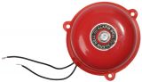 Звънец пожароизвестителен, 12 VAC, 3" (75 mm), 83 dB, червен
