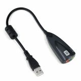 USB 2.0 5Hv2 звукова карта, съраунд звук 7.1 virtual, 12 канален еквалайзер