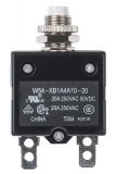 Resettable Thermal Circuit Breaker , W54-XB1A4A10-20, 20A , 250 VAC