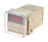 Time relay, DH48S-2Z, 24 VDC, 2NO + 2NC, 250 VAC, 5 A, 0.01 s to 99.99 h