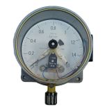 Gauge, indicator, analog, ф160x100mm, 0~1.6kgf/cm2, 0.02kgf/cm2, NO+NC