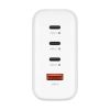 Phone charger, USB and 3xUSB Type-C, 140W, white, KM0859, Kruger&Matz - 3