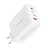 Phone charger, USB and 3xUSB Type-C, 140W, white, KM0859, Kruger&Matz - 4