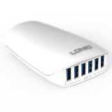 Charger for mobile devices and tablets, Ldnio, 6 port, 220V, 27W, 5.4A - 1 - Vikiwat Charger for mobile devices and tablets, Ldnio, 6 port, 220V, 27W, 5.4A - 1