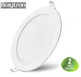 Recessed LED panel, 12W, 230VAC, 910lm, 4200K, natural white, ф170mm, BP01-31210