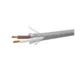 Data control communication cable, 2x0.5mm2, copper, gray, shielded, LIYCY 3655