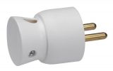 French type mains plug, 250VAC, white, 16A, 2P + T, Legrand, 050416