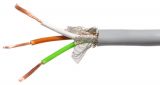 Data control communication cable, 3x0.25mm2, copper, grey, shielded, LIYCY
